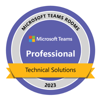 Microsoft Teams Rooms Technical Solutions Professional Badge 2023